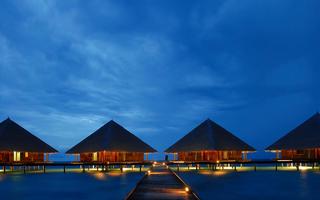 Shacks in Maldives